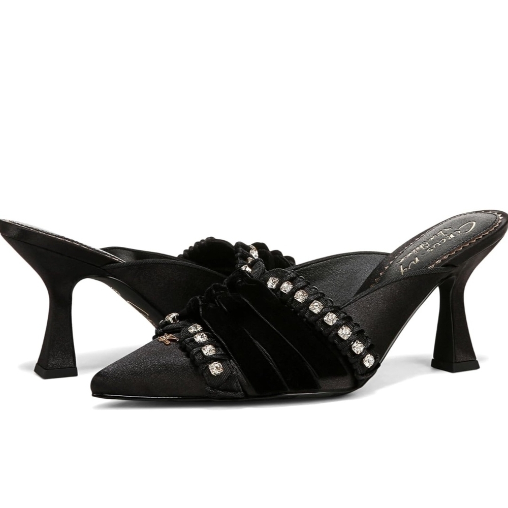 Sam Edelman Black Embellished Heels